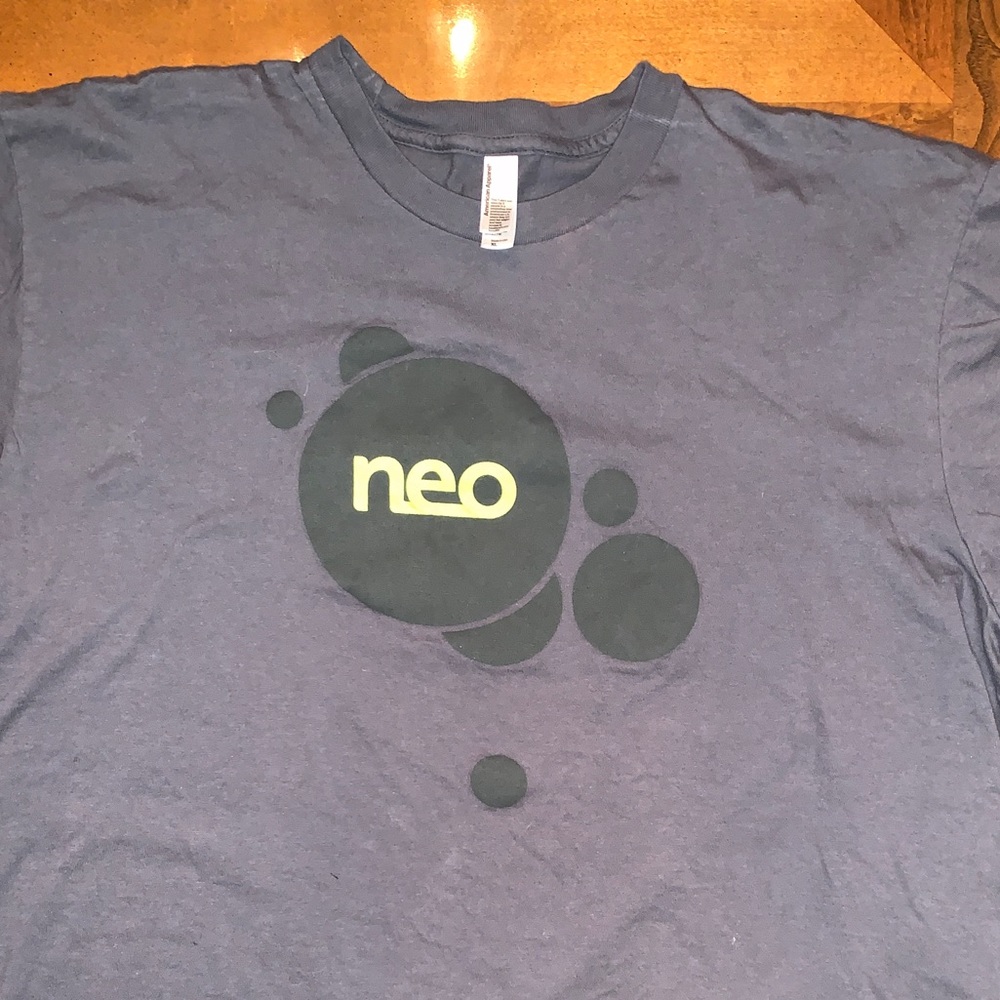 American Apparel neo t shirt. Gray. Size XL